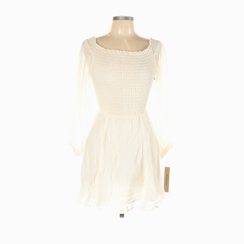 Reformation cream dress size 10
